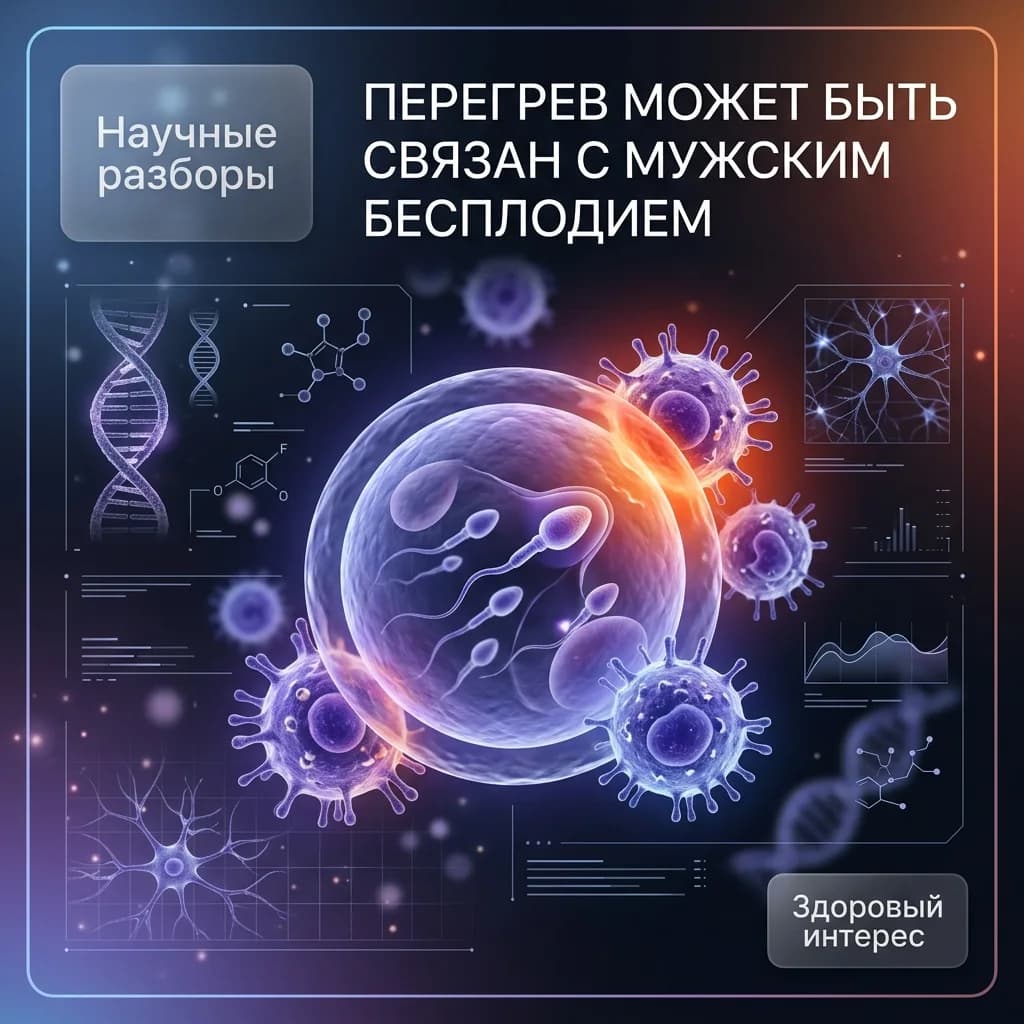 Перегрев может быть связан с мужским бесплодием